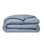 Housse de couette TODAY Essential - 140 x 200 cm - 1 personne - 100% Coton uni - Denim