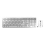 CHERRY DW 9100 SLIM clavier Souris incluse Universel RF sans fil + Bluetooth QWERTZ Allemand Argent