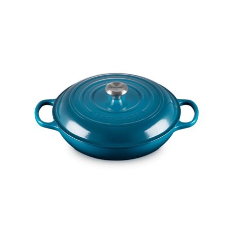 Casserole Ronde Peu Profonde Le Creuset Signature 30cm Bleu Profond (21180306422430)
