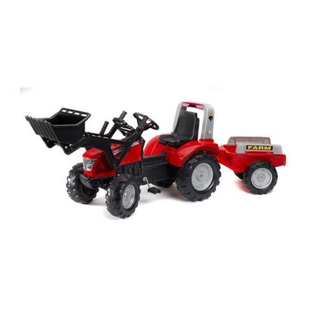 Mc CORMICK Tractopelle a pedales X7 avec remorque