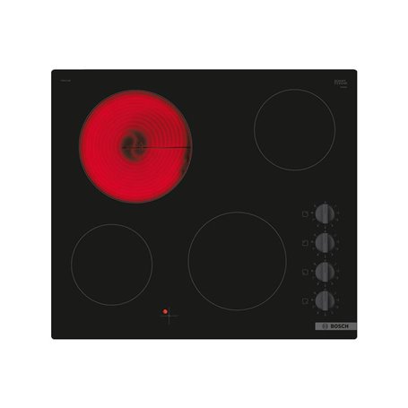 Bosch Serie 2 PKE611CA8E plaque Noir Intégré 60 cm Céramique 4 zone(s)