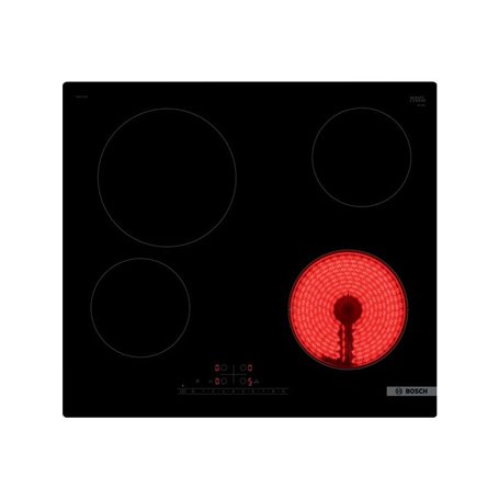 Bosch Serie 6 PKE611FN8E plaque Noir Intégré 60 cm Céramique 4 zone(s)