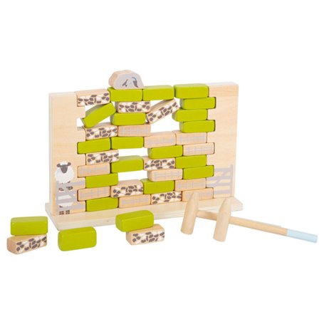 Small Foot - Wooden Wobble Wall Game 12237