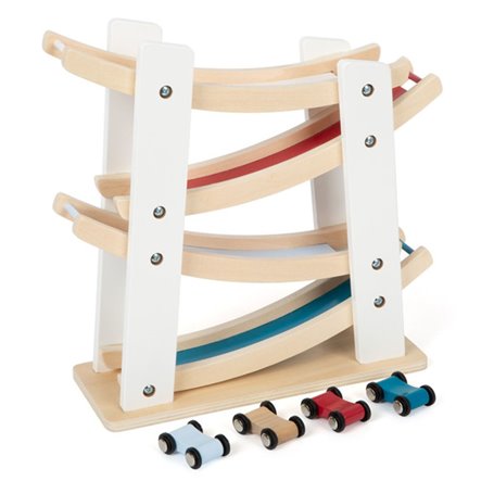 Small Foot - Wooden Car Track with 4 Cars 11873