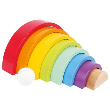 Small Foot - Wooden Building Blocks Rainbow