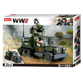 Sluban WWII - GAZ Allied Half-Track 2in1 Sluban WWII - GAZ Allied Half-Track 2in1