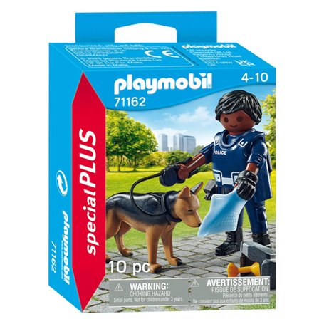Playmobil Special Plus 71162 Policier avec chien de recherche
