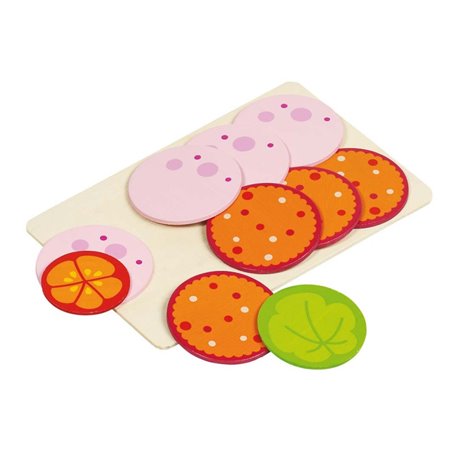 GOKI Tranche de saucisse et feuille de salade