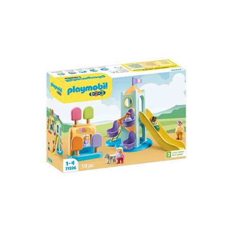 Playmobil 1.2.3 71326 Aire de jeux avec toboggan géant 1.2.3
