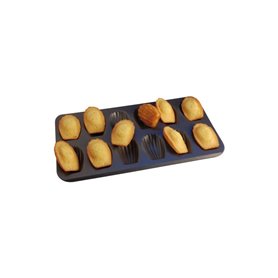 GOBEL Plaque 12 madeleines - anti adhérente - 395 x 200 x 17 mm GOBEL - 264710
