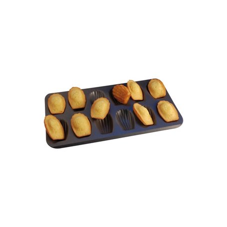 GOBEL Plaque 12 madeleines - anti adhérente - 395 x 200 x 17 mm GOBEL - 264710