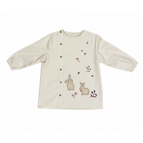 tablier coton lapin blanc