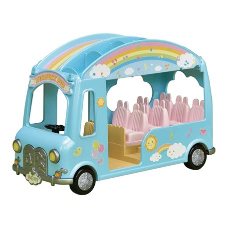 Sylvanian Families Le bus arc-en-ciel des bébés