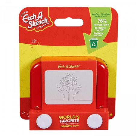 ETCH A SKETCH - Etch A Sketch Version Recyclable - Créez Des Dessins A L'Infini Avec L' Ardoise Magique - Format Voyage A Emport