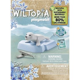 71070 - Bébé phoque et poissons