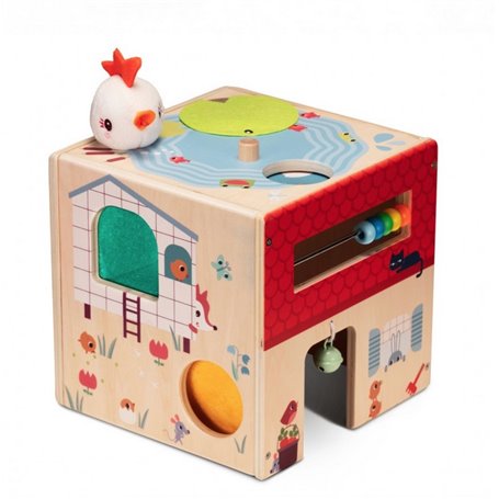 cube activites en bois la ferme