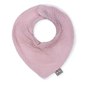 Bavoir bandana - Jeanne - rose