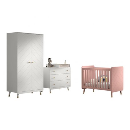 Billy set Commode armoire blanc lit rose