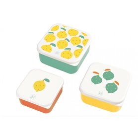 Set de 3 lunch box - Les citrons