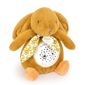 Veilleuse musicale Lapin jaune moutarde