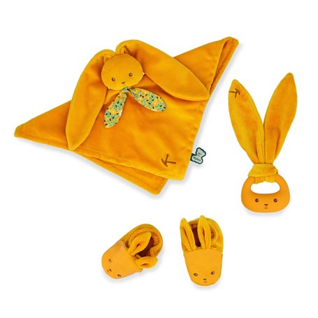 coffret cadeau naissance Lapinou Ocre