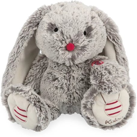 doudou musical Leo lapin gris