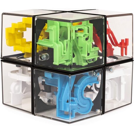 Games PERPLEXUS  LABYRINTHE JUNIOR ET RUBIK'S CUBE  Jeu de Casse-Tête Perplexus Rubik's 2x2 Avec 100 Obstacles Jouet Hybride Lab