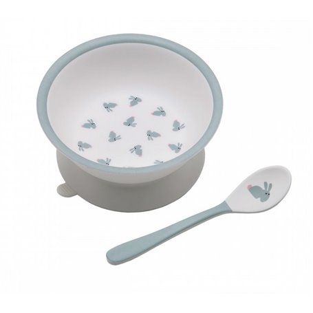 bol ventouse avec cuillere lapin