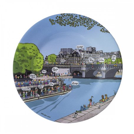 Assiette à dessert le Pont Neuf Paris