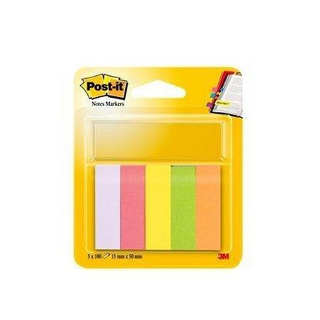 3M 670-5 Post-it Rectangle Multicolore 100 feuilles Auto-adhésif