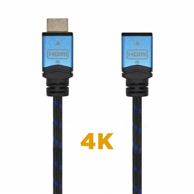 Image secondaire de AISENS A120-0454 câble HDMI 3 m HDMI Type A (Standard) Noir, Bleu