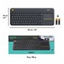Logitech K400 Plus Tv clavier Universel RF sans fil QWERTY Italien Noir