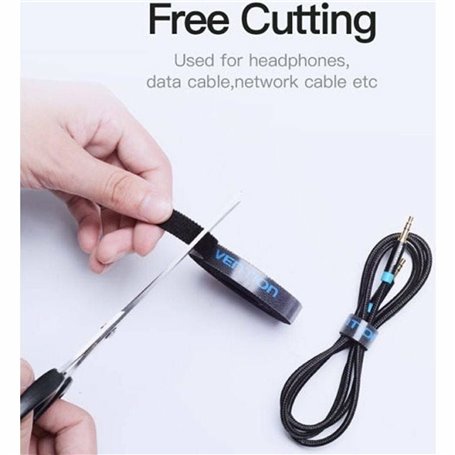 Vention KAABJ serre-câbles Attache-câbles à crochets et à boucles Nylon Noir 1 pièce(s)