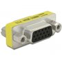 DeLOCK Adapter Gender Changer VGA female-female Sub-D 15 Jaune