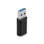 Lindy 41904 changeur de genre de câble USB 3.2 Type A USB 3.2 Type C Noir