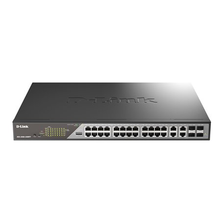 D-Link DSS-200G-28MP commutateur réseau Géré L2 Gigabit Ethernet (10/100/1000) Connexion Ethernet