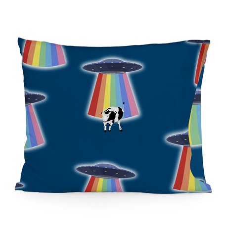 Taie d'oreiller HappyFriday Aware Ovni Multicouleur 60 x 70 cm