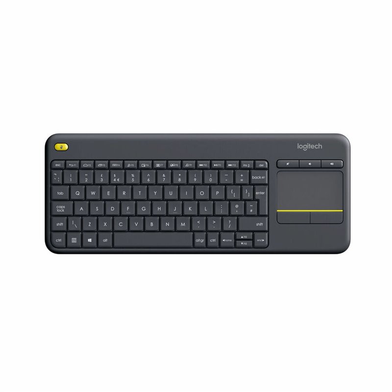 Logitech K400 Plus Tv clavier RF sans fil QWERTY Anglais Noir