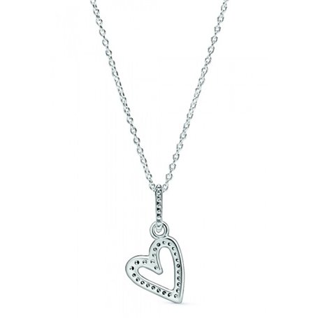 Pendentif Femme Pandora SPARKLING FREEHAND HEART