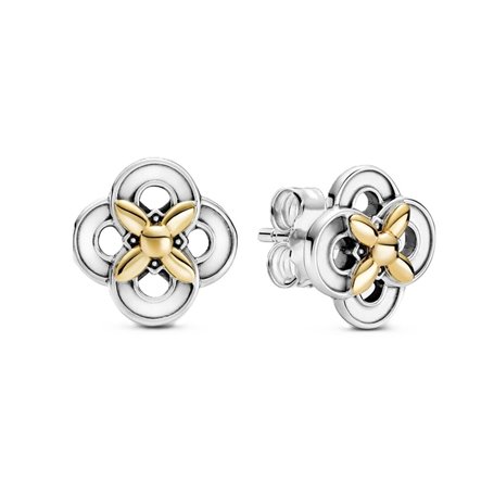 Boucles d´oreilles Femme Pandora TWO-TONE FLOWER Argent 925