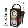 Enceinte Tendance Bluetooth portable avec micro et effets lumineux The Voice