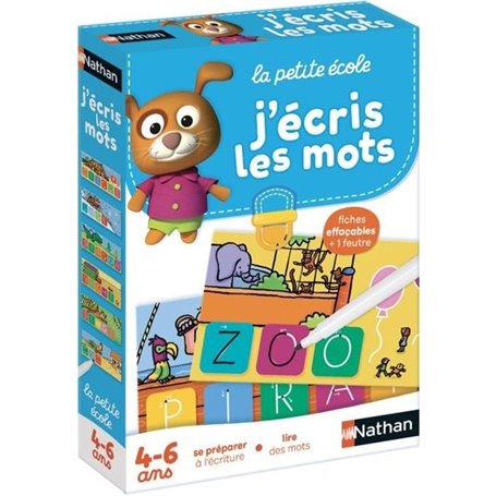 Jeu d'écriture NATHAN La Petite Ecole - J'écris les Mots - Apprentissage progressif - Des 4 ans