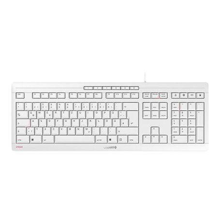 CHERRY STREAM clavier Bureau USB QWERTZ Allemand Blanc