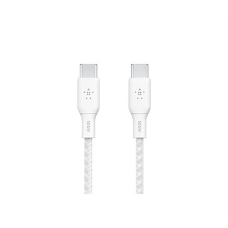 Belkin BOOST CHARGE câble USB 2 m USB 2.0 USB C Blanc