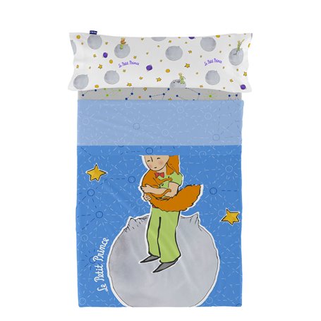 Jeu de draps HappyFriday Le Petit Prince Accolade Multicouleur Lit 1 persone 2 Pièces