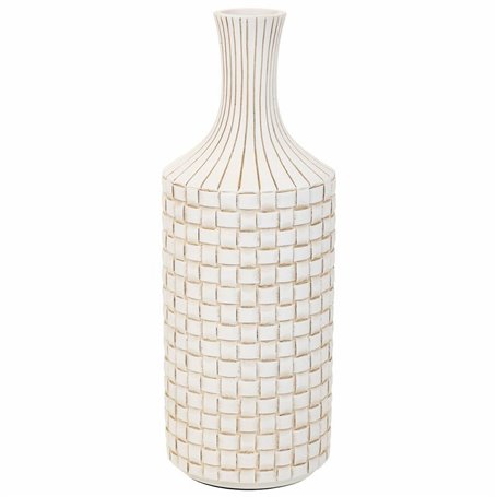 Vase Alexandra House Living Blanc Polyrésine 14 x 39 x 14 cm