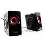 Haut-parleurs pour jeu Mars Gaming MS1 MS1 Noir Rouge/Noir