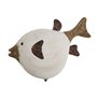 Figurine Décorative Home ESPRIT Blanc Naturel Poisson 17 x 8 x 27,3 cm