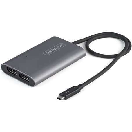 StarTech.com Adaptateur Thunderbolt 3 vers Dual DisplayPort DP 1.4 - Adaptateur Thunderbolt 3 vers Double 4K 60Hz DP ou Single V