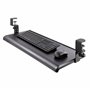 StarTech.com Support Clavier Coulissant Sous Bureau - Support Clavier Ergonomique à Pince en C - Tiroir Clavier Coulissa